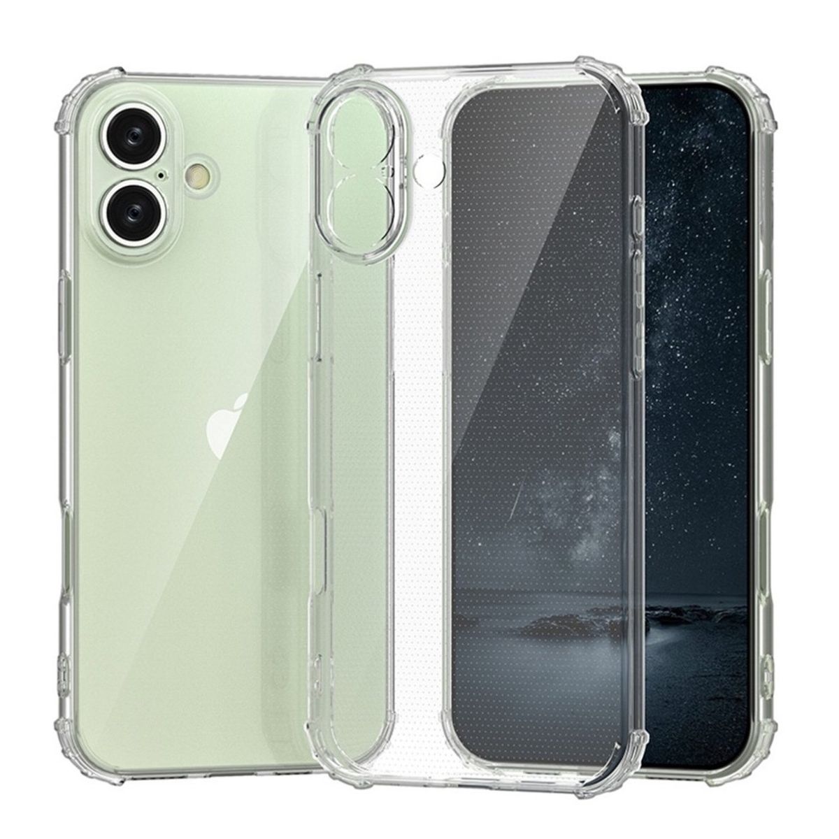 GENERICO - Carcasa Transparente Reforzada Para iPhone 16 Plus