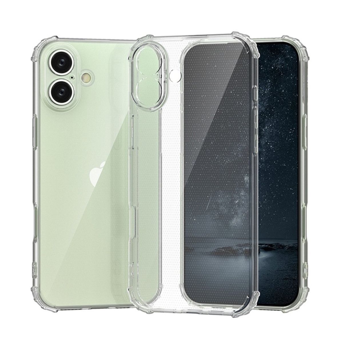 GENERICO - Carcasa Transparente Para iPhone 16 Plus - Anti Shock