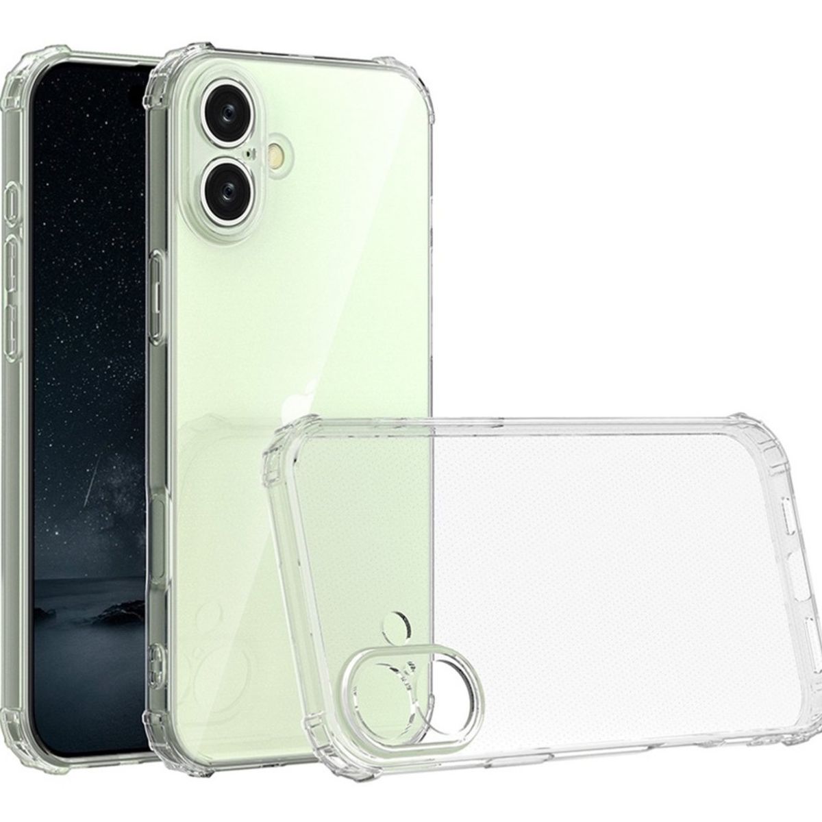 GENERICO - Carcasa Transparente Para iPhone 16 Plus - Anti Shock