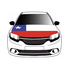 GENERICO - Bandera Cubre Capot Bandera Chile Para Autos Viva Chile