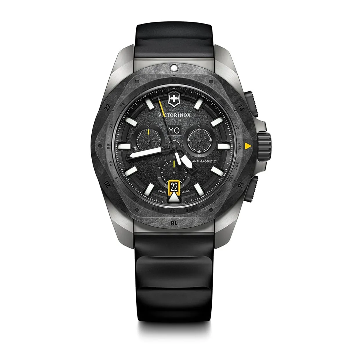 VICTORINOX - Reloj INOX Chrono 43 mm correa caucho caja titanio Victorinox