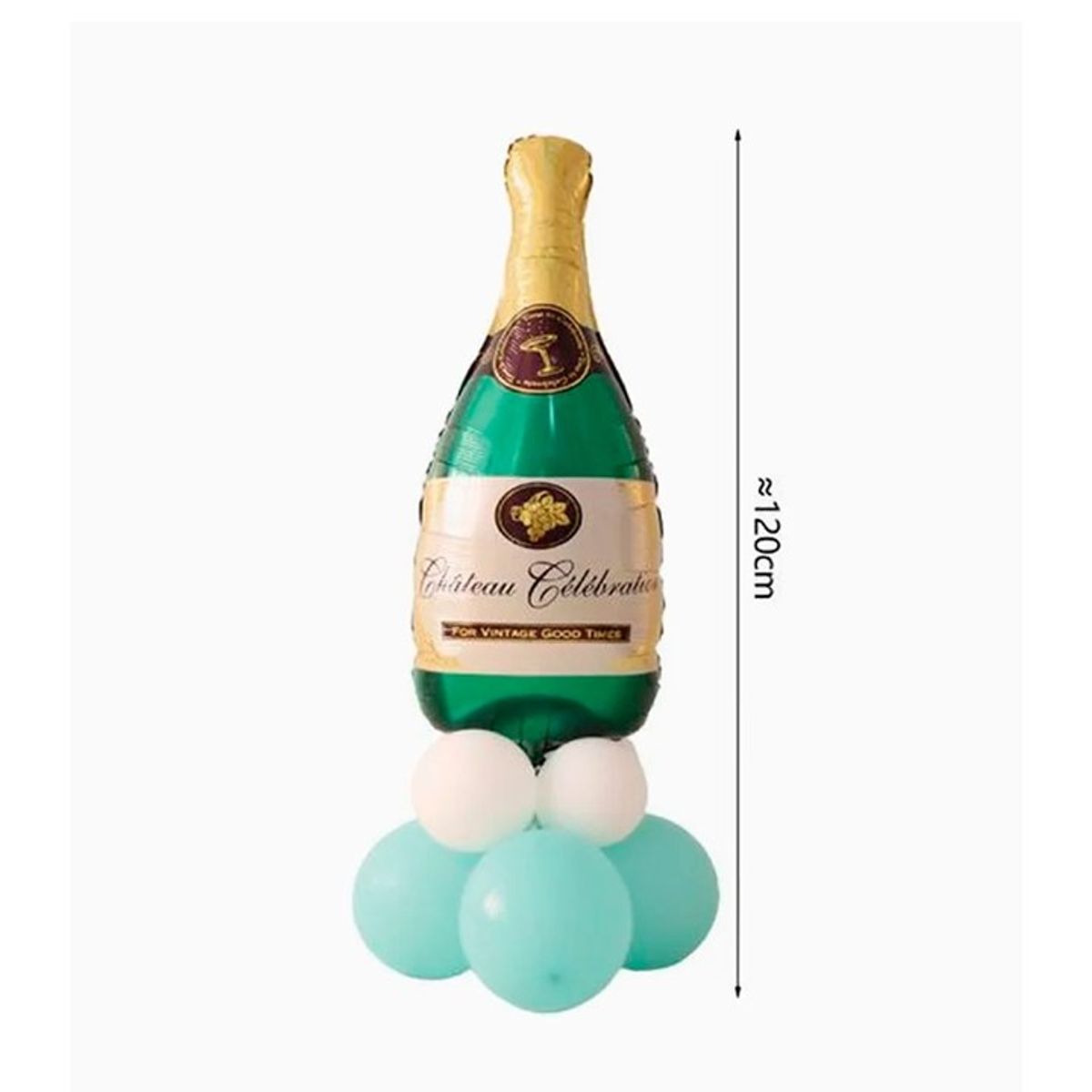 GENERICO - Globo Vino Color Verde 120cm