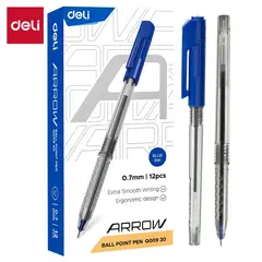 DELI - Pack 72 Lápiz pasta bolígrafo punta mini 07 mm tinta azul