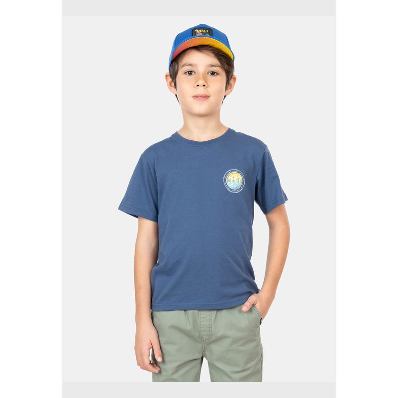 MAUI AND SONS - Polera MC Surf & Skate Tm Azul Niño Maui And Sons