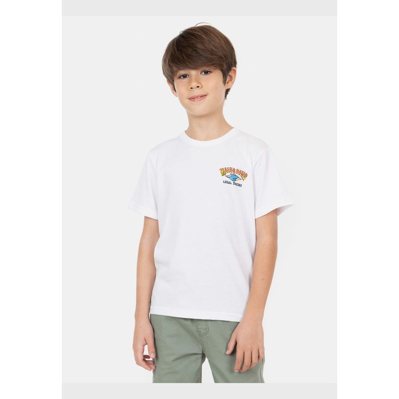 MAUI AND SONS - Polera MC Local Surf Blanco Niño Maui And Sons