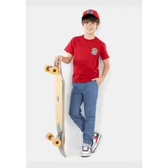 MAUI AND SONS - Polera MC Tribe Surf Rojo Niño