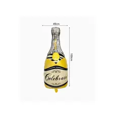 GENERICO - Globo Champán Espumoso Amarillo 49x100cm