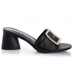 VIA UNO - Sandalia Mujer Negro 22532608