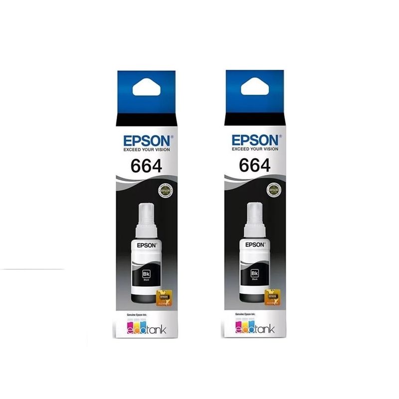 EPSON - Pack 2 Tintas Epson 664 Negro Original