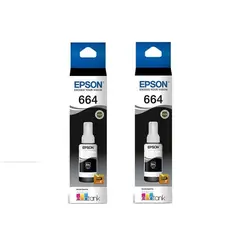 EPSON - Pack 2 Tintas 664 Negro Original