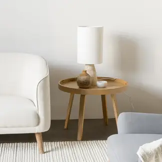 AMOBLE - Mesa Lateral Almiron Natural Amoblé