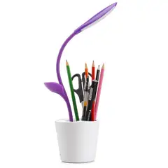 TEMPORA - Lámpara sobremesa planta morada LED