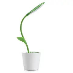 TEMPORA - Lámpara sobremesa planta verde oscuro LED