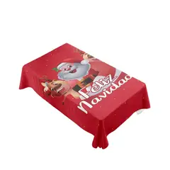 GENERICO - Mantel de Navidad Fechas Navideñas 140x220cm A06