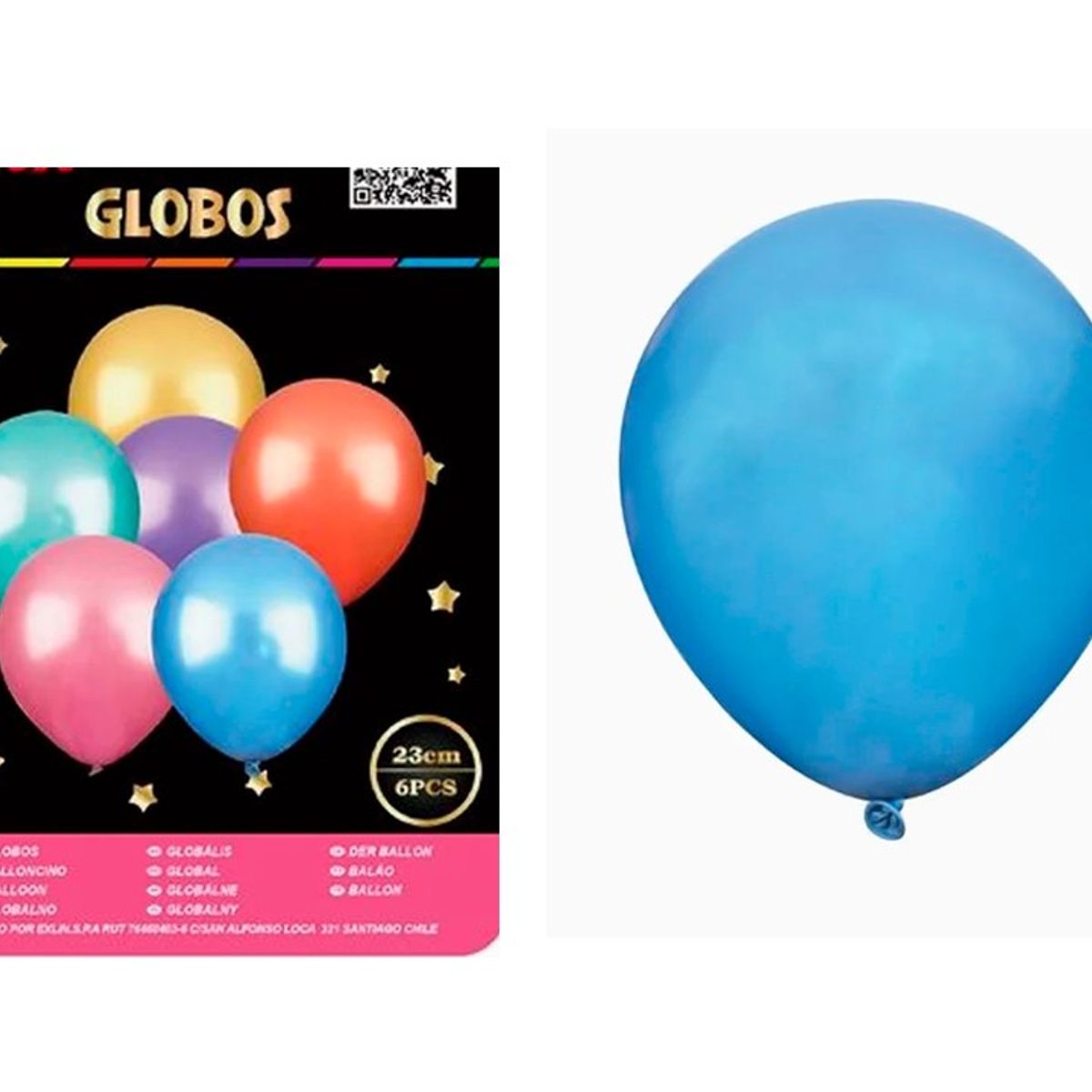 GENERICO - Globo Látex Colores Surtidos  23cm