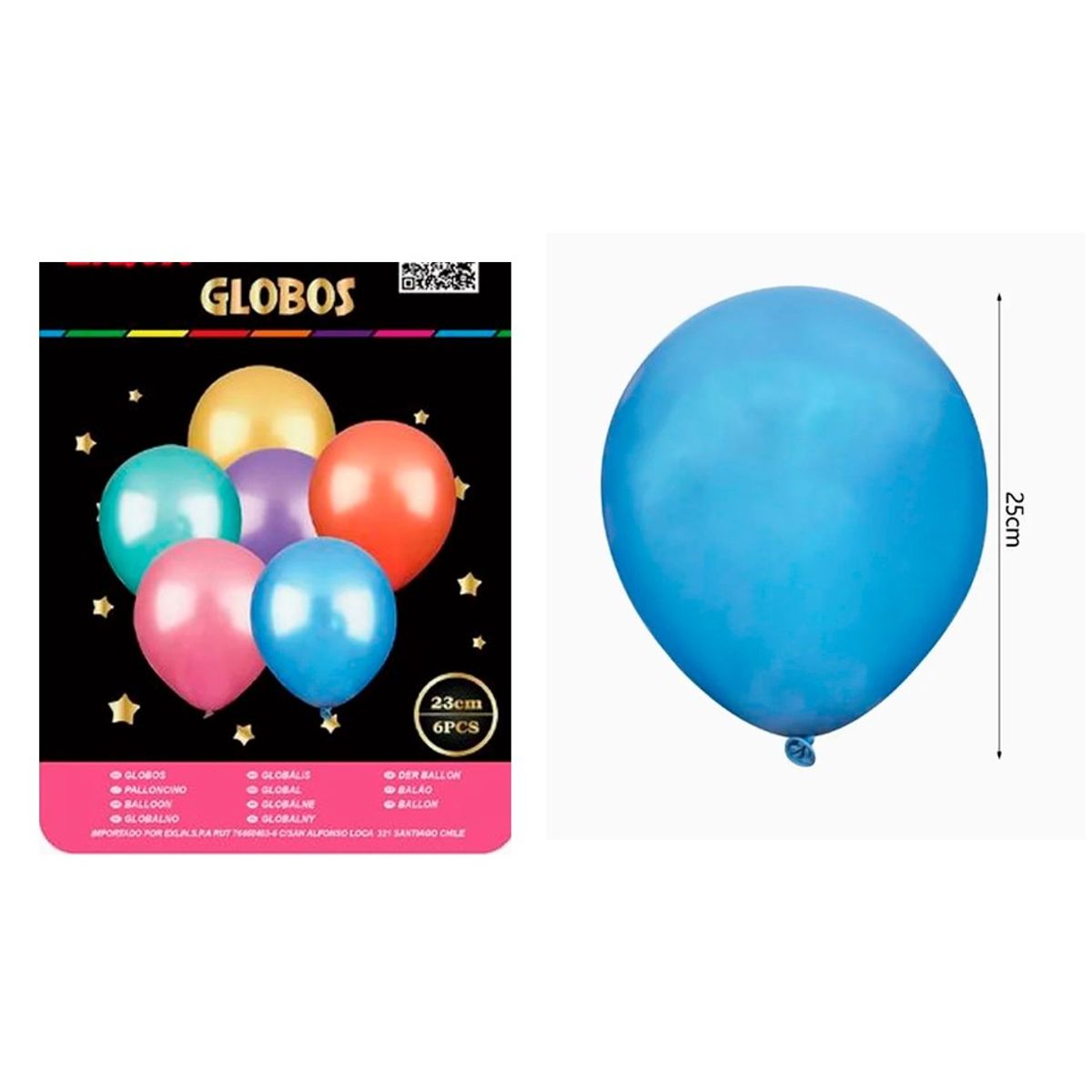 GENERICO - Globo Látex Colores Surtidos  23cm