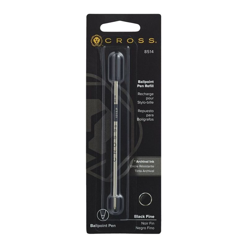 CROSS - Pack 2 Repuestos Bolígrafos BP Cross Negro Fino
