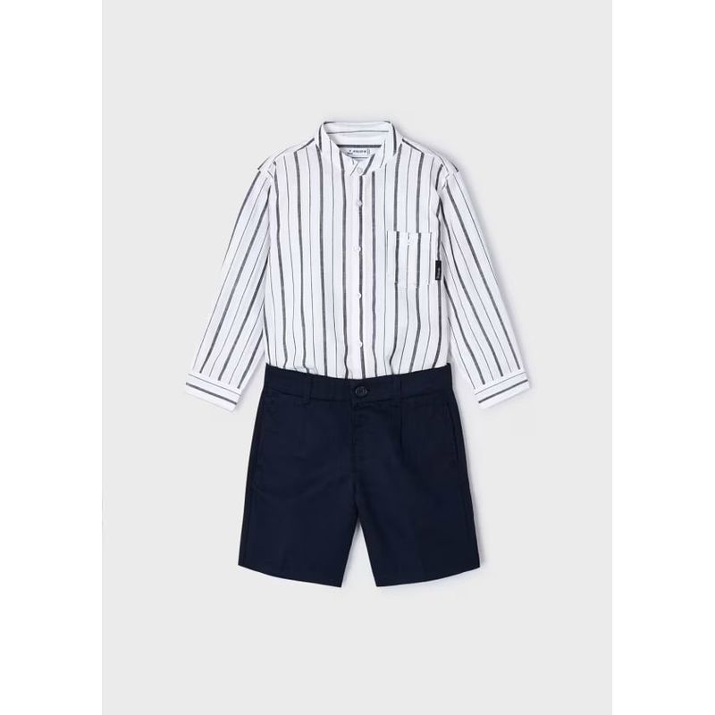 MAYORAL - Conjunto 2 piezas rayas lino niño