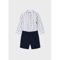 MAYORAL - Conjunto 2 piezas rayas lino niño