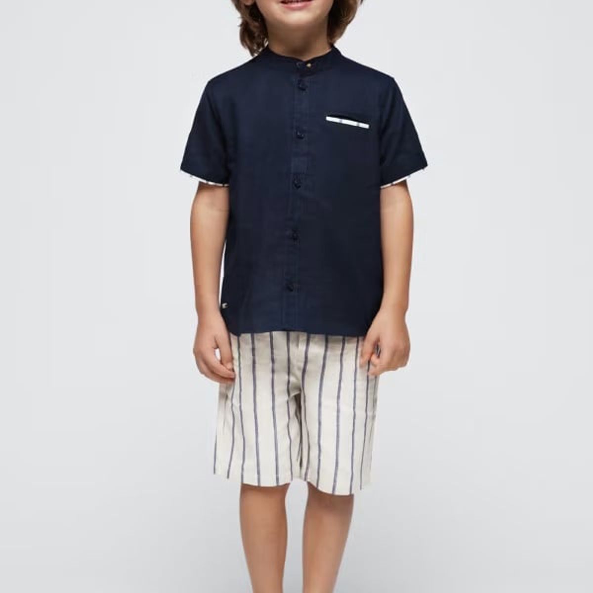 MAYORAL - Conjunto 2 piezas rayas lino niño