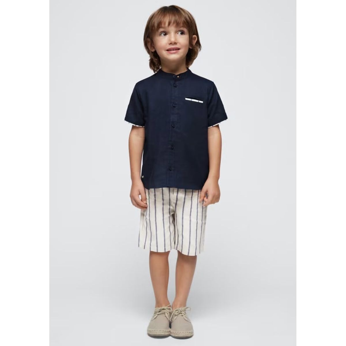 MAYORAL - Conjunto 2 piezas rayas lino niño