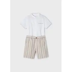MAYORAL - Conjunto 2 piezas rayas lino niño