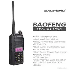GENERICO - Radio Baofeng UV9rPlus Bidireccional DobleBanda VHF UHF 10W ip68