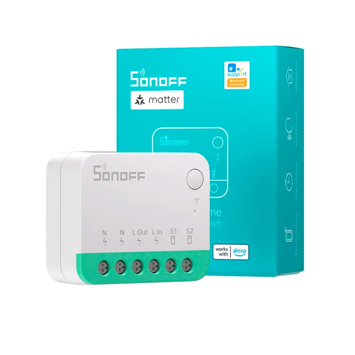 SONOFF - Interruptor WiFi Inteligente Sonoff Mini Extreme MINIR4M