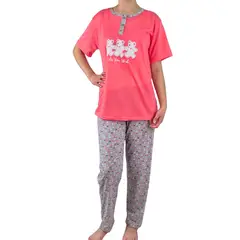 MPROPIA - Pijama Mujer Verano Manga Corta y Pantalon 537
