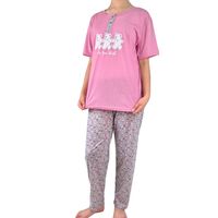 Pijama Mujer Verano Manga Corta y Pantalon 537