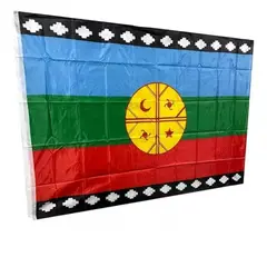 GENERICO - Bandera Mapuche Chilena Bandera De Chile Mediana 90x145 Tela