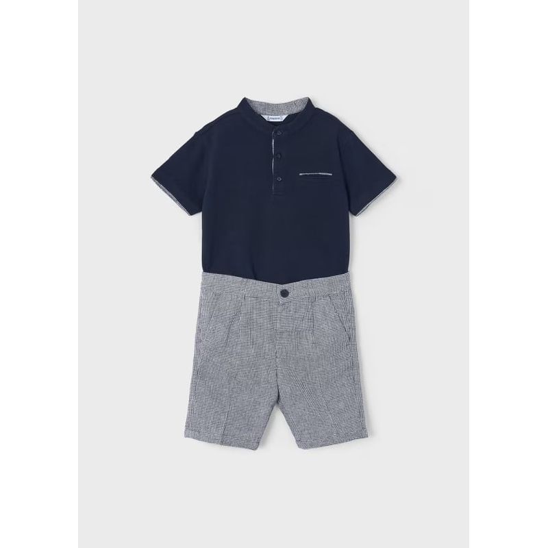 MAYORAL - Conjunto 2 piezas rayas lino niño