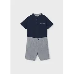 MAYORAL - Conjunto 2 piezas rayas lino niño