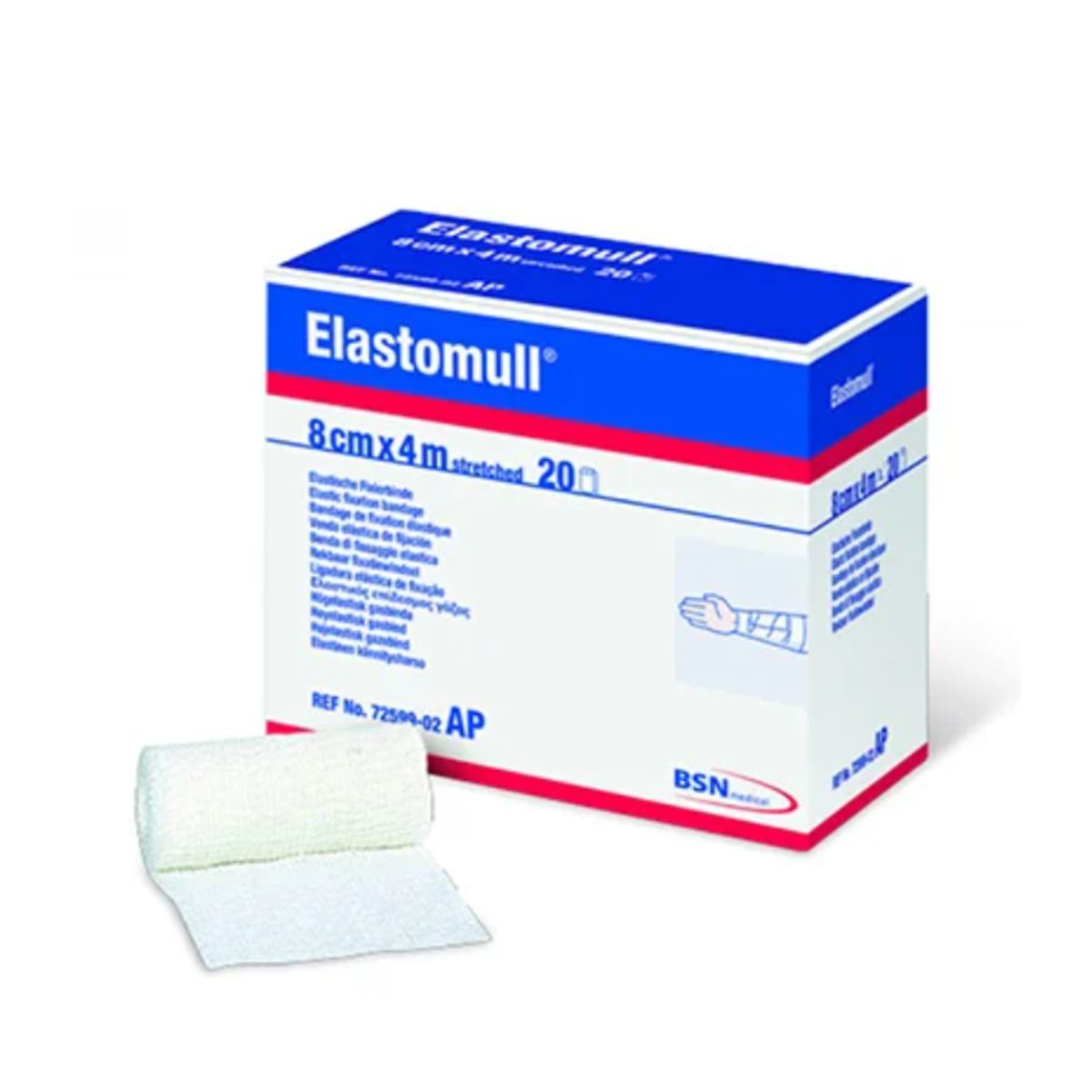 BSN MEDICAL - ELASTOMULL 8cm x 4m, caja 20 unidades