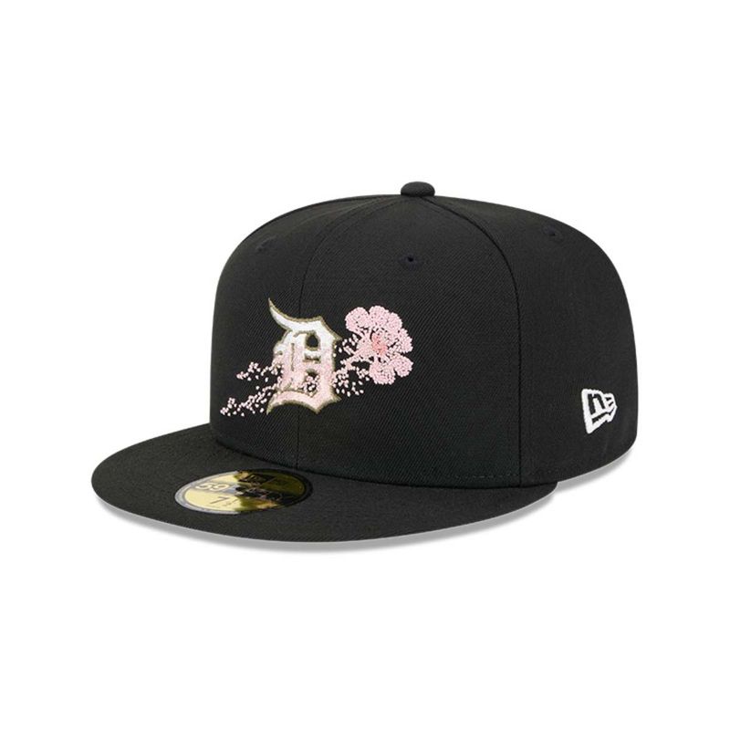 NEW ERA - Gorro 59fifty MLB Detroit Tigers Dotted Floral Black