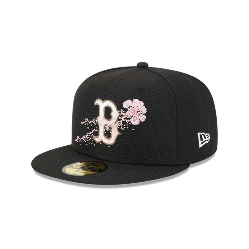 NEW ERA - Gorro 59fifty MLB Boston Red Sox Dotted Floral Black