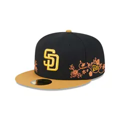 NEW ERA - Gorro 59fifty MLB San Diego Padres Floral Vine Black
