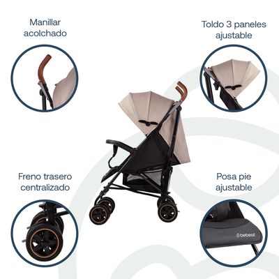 Imagen 2 del producto Coche Paragua Magic Ride Fiesta Beige