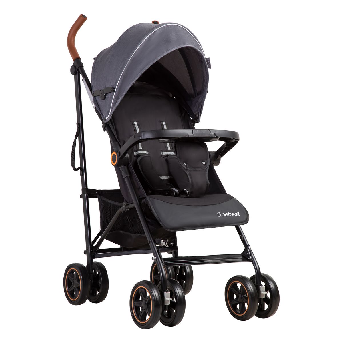 BEBESIT - Coche Paragua Magic Ride Fiesta Gris Bebesit