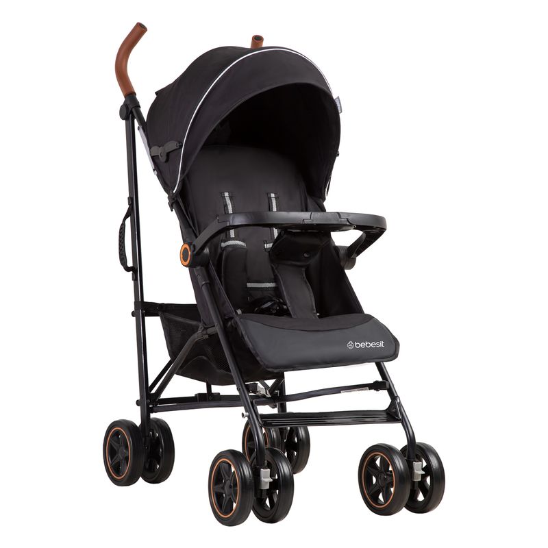 BEBESIT - Coche Paragua Magic Ride Fiesta Negro Bebesit