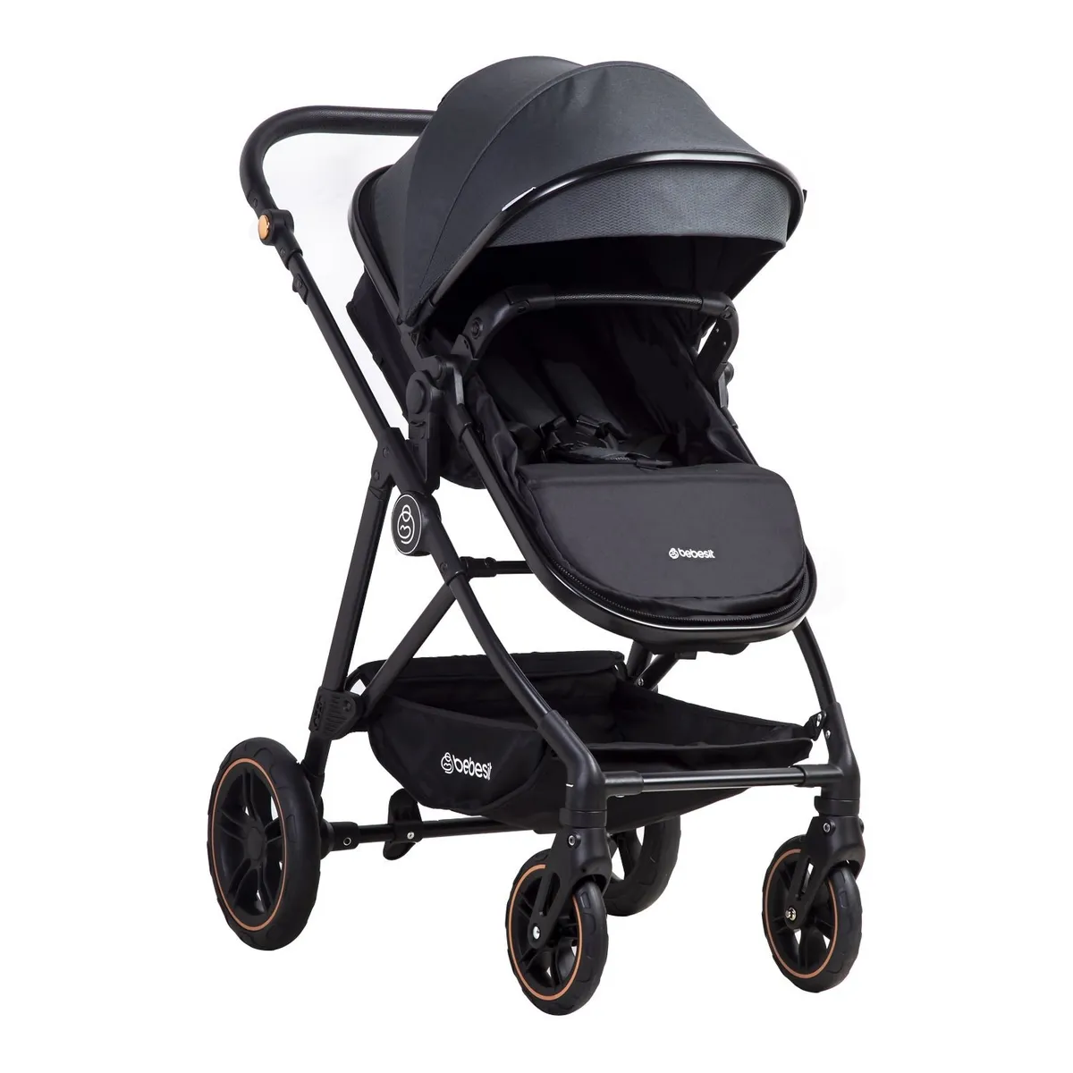 BEBESIT - Coche Cuna Paseo Street Gris Bebesit