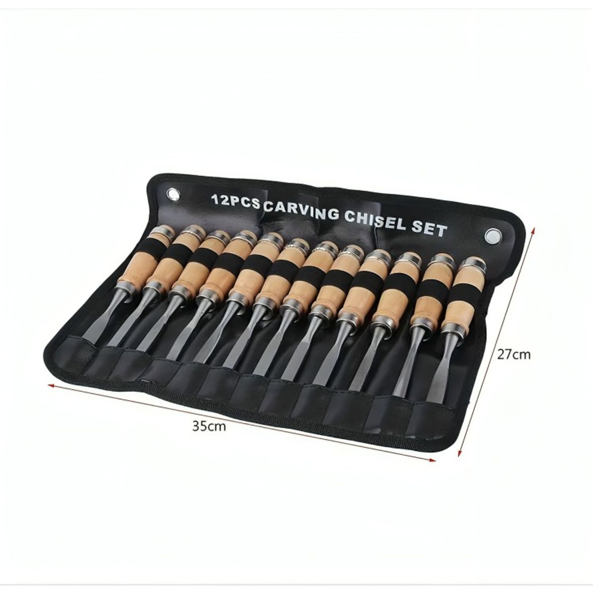 OEM - Juego De Cinceles Para Tallar Madera Gubia 12 Pcs