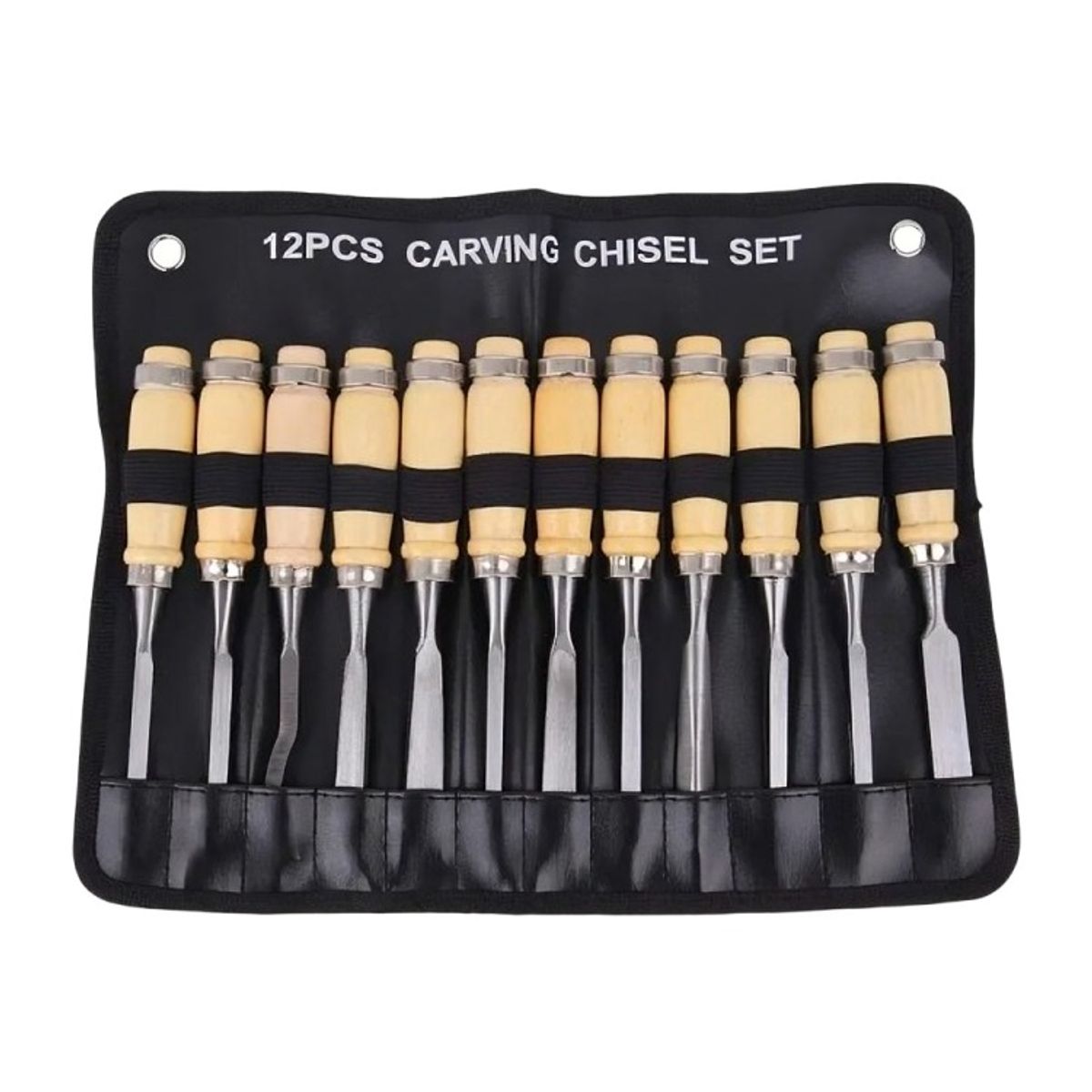 OEM - Juego De Cinceles Para Tallar Madera Gubia 12 Pcs