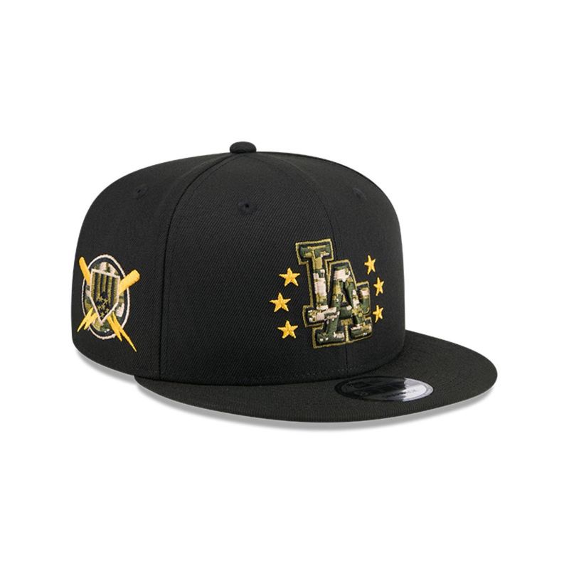 NEW ERA - Gorro 9fifty MLB Los Angeles Dodgers Armed Forces Black