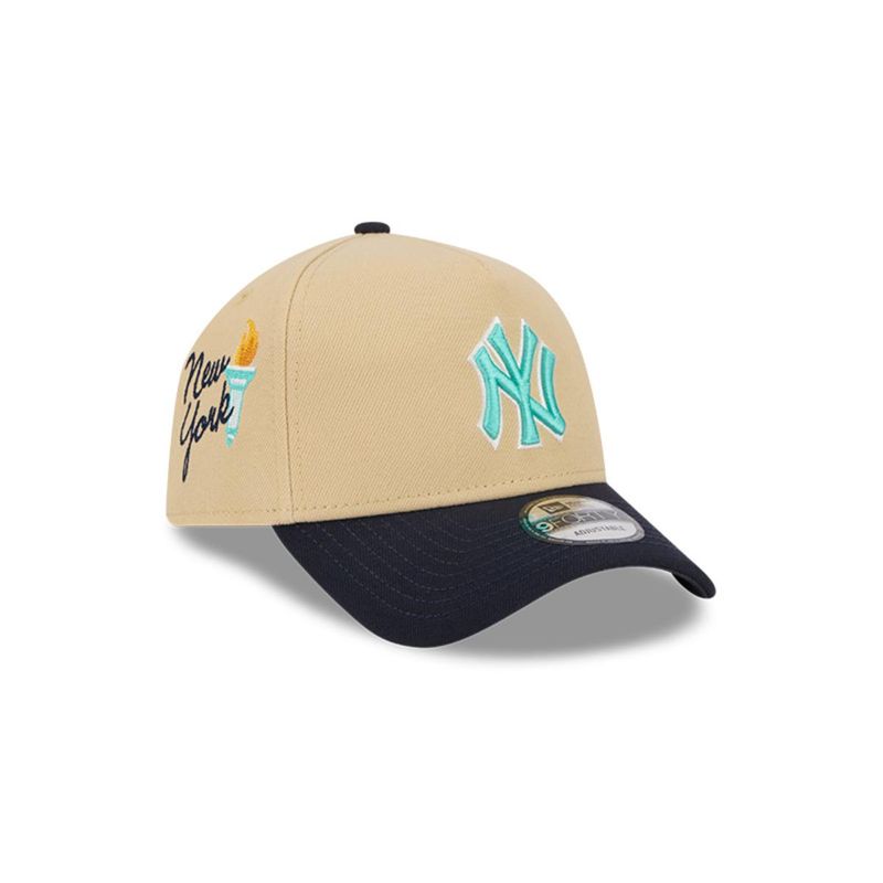 NEW ERA - Gorro 9forty MLB New York Yankees City Sidepatch Light Beige
