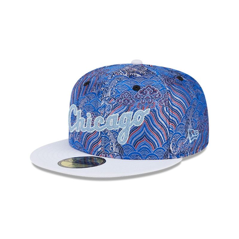 NEW ERA - Gorra 59fifty MLB Chicago White Sox Wave Fill Blue