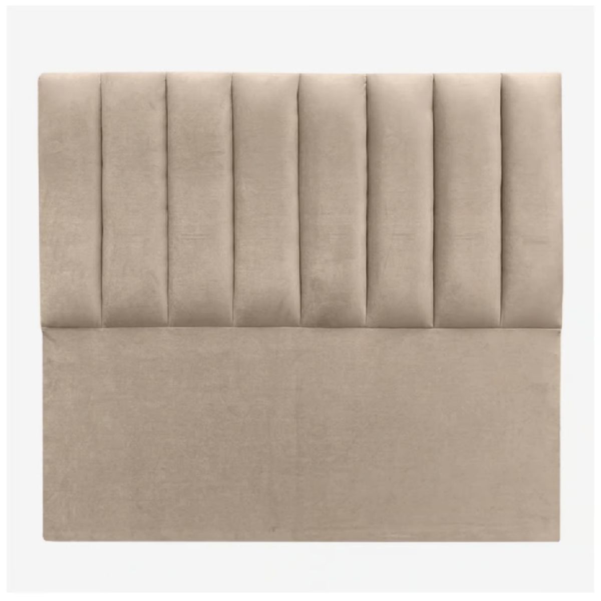 GENERICO - Respaldo tubular  al piso FELPA BEIGE 2 plazas