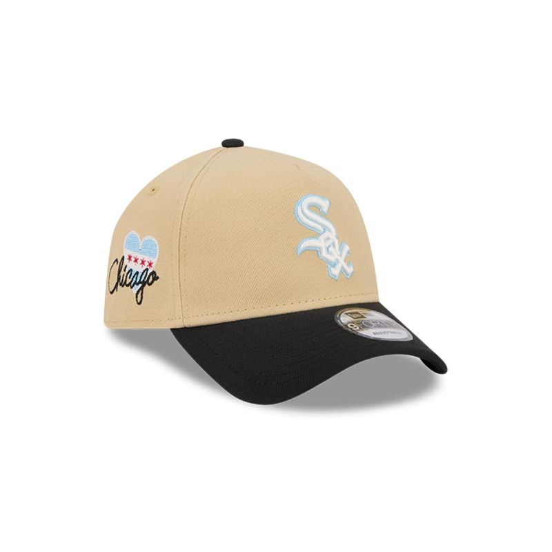 NEW ERA - Gorro 9forty MLB Chicago White Sox City Sidepatch Light Beige