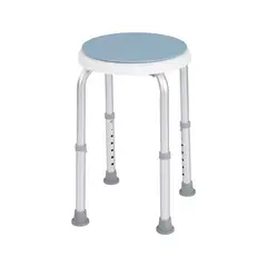 GENERICO - Piso Silla De Ducha Giratorio Redondo Altura Ajustable 103C