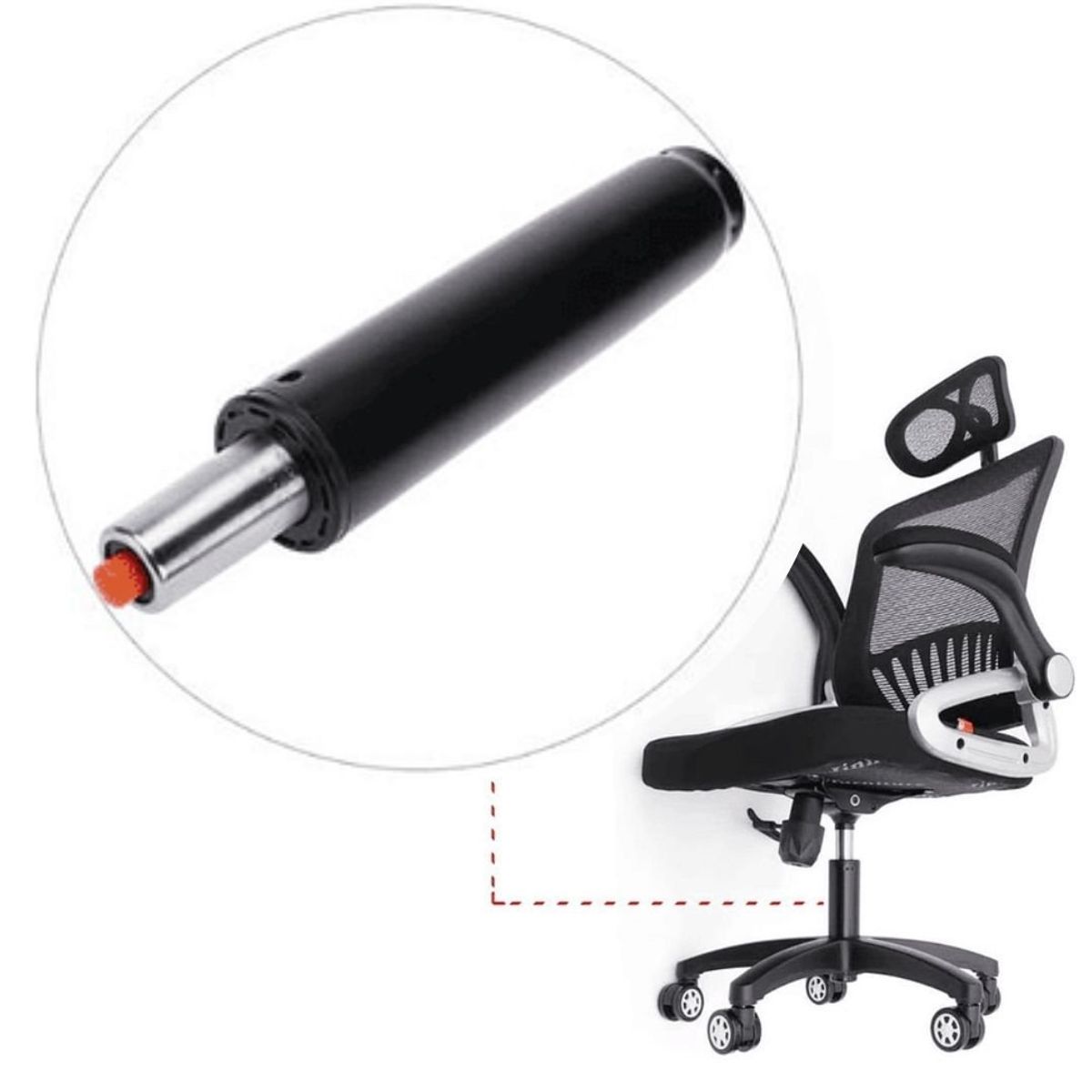 CRUSEC - Piston Para Sillas Giratoria Reclinable Clase 3 Accesorio